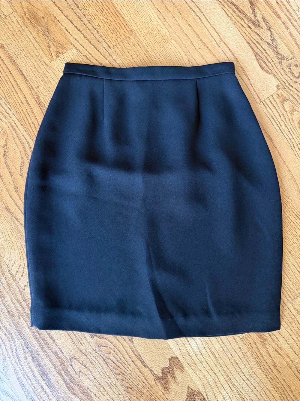 Petite Sophisticate Black Pencil Skirt